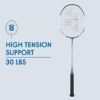 YONEX Muscle Power 22LT Carbon Graphite Strung Badminton Racket with Full Racket Cover BlackBlue for Intermediate Players 83 Grams Maximum String Tension 30lbs